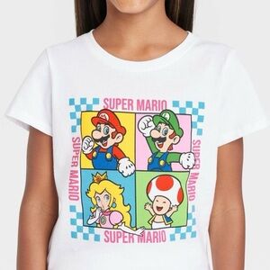 Girls Super Mario T Shirt Size Large